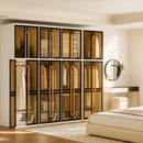 [Llevá 2 Pagá 1] Armario Organizador Desmontable con Divisiones Inteligentes y Puertas Ahumadas