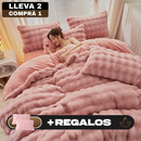[Llevá 2 Pagá 1] Juego de Cama Completo Alina en Algodón Noble 100% (¡Tu cama como un hotel 5 estrellas!) + REGALO: 2 Fundas de Almohada