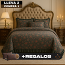 [Llevá 2 Pagá 1] Juego de Cama Rosane Estampado Floral con Tela Antialérgica +REGALOS: 2 Fundas para Almohadas