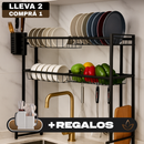 Organizador de Cocina Inteligente en Acero Inoxidable (¡Espacioso y Perfecto para Transformar tu Cocina!) +REGALO: Kit de Utensilios de Cocina
